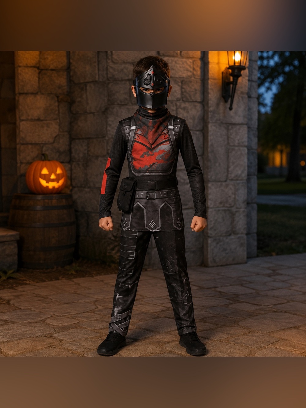 NWT - Fortnite Black Knight Boys Halloween Costume Medium 8–10